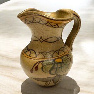 Vintage Pottery Small Vase pitcher creamer by Olaria D Corridinho PORTUGAL